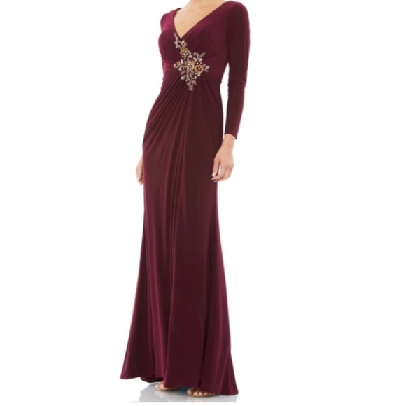 MAC DUGGAL Sophisticated Pageant Wedding Prom Formal Gown • size 10 NWT - Picture 2 of 3